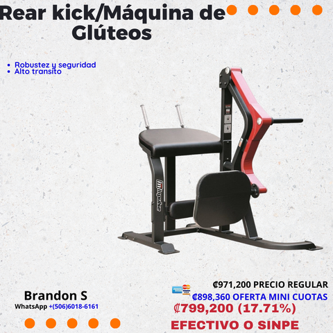 Rear Kick/Máquina de Glúteos