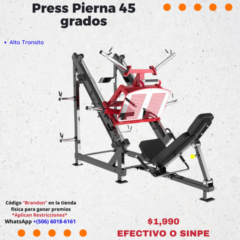 press de pierna de 45 grados