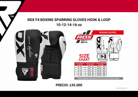RDX F4 Boxing Sparring Gloves - Mma Equipamientos/ Costa Rica [1] 🔥 – MMA  Equipamientos CR