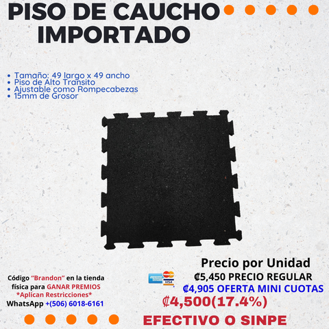 piso de caucho importado para gimnasios