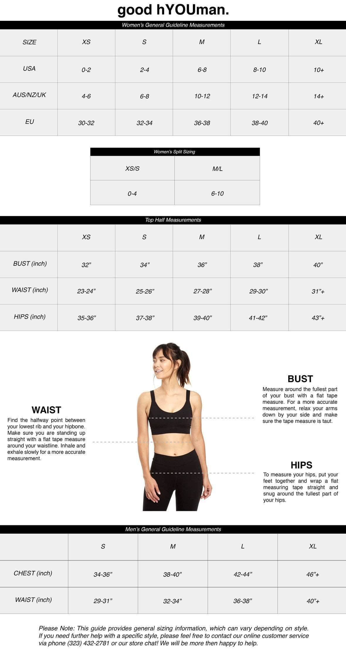 Aerie Pants Size Chart