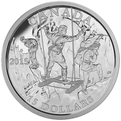 Fine Silver 10 Coin Set - Exploring Canada: The Wild Rivers Exploration Reverse