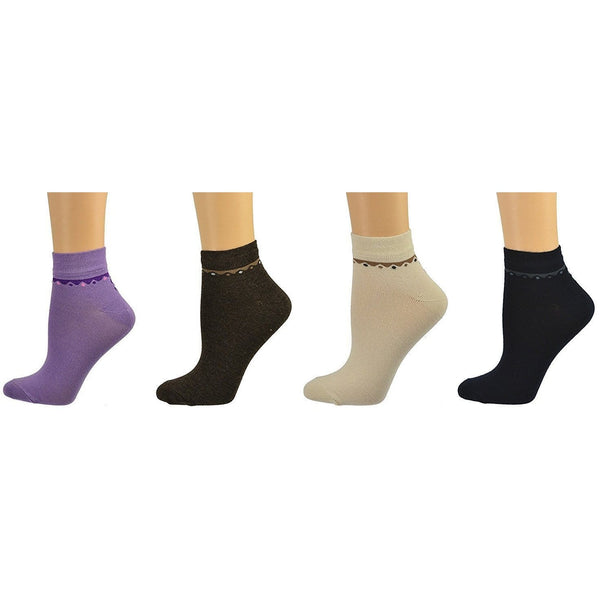 Sierra Socks Bamboo Low Cut Socks, 4 Pair Pack Multi Color Socks, No-Show Socks for Women 🧦