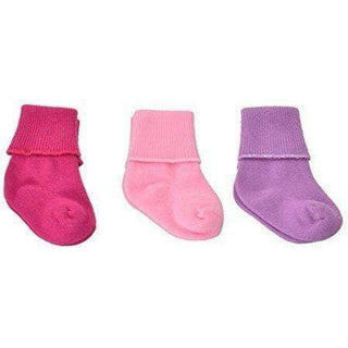 Just Born 6-Pack Baby Girls Dusty Pink Socks - 6-12mo