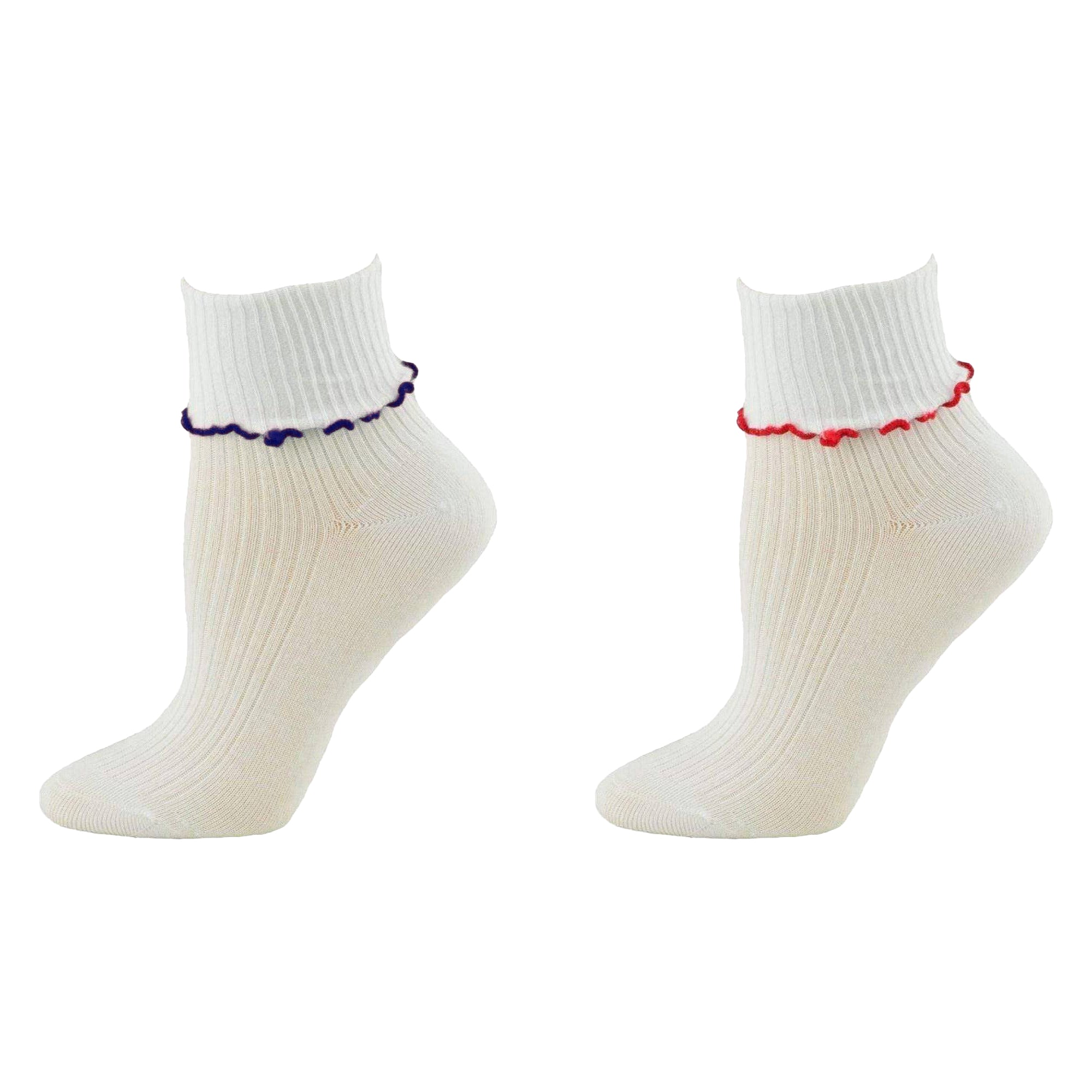 Sticky Be Pom Pom Socks - Be Calm - White/Sky – Sweatability