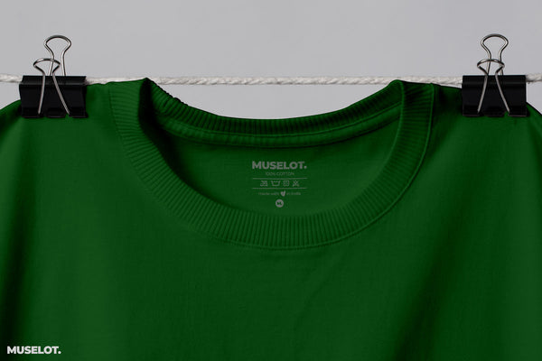 Plain olive green full sleeves t shirts for men and women