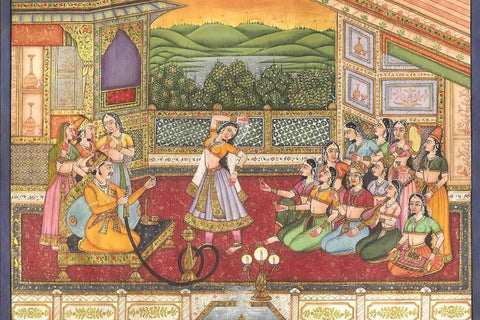 Mughal miniature painting - traditional indian painting styles 