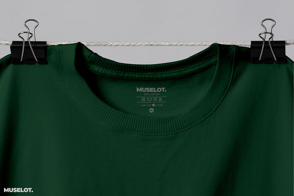 Plain olive green t shirt for men