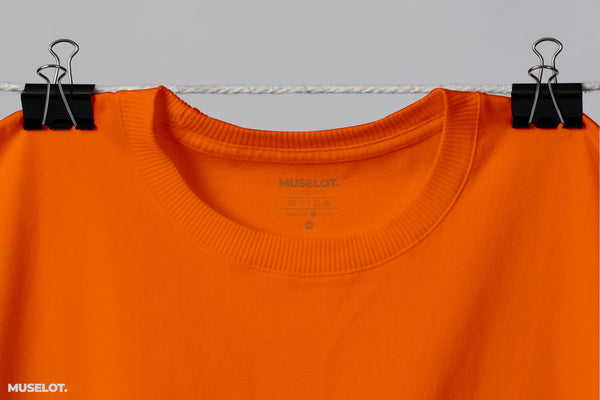 Plain orange t shirt for mens