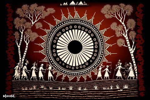 Warli painting - traditional indian artform