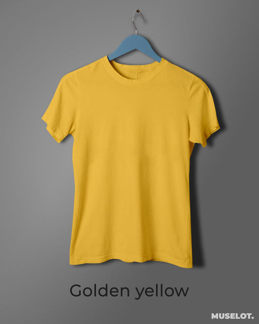 Yellow T-Shirts online, Shop Your Plain & Logo Tees Here