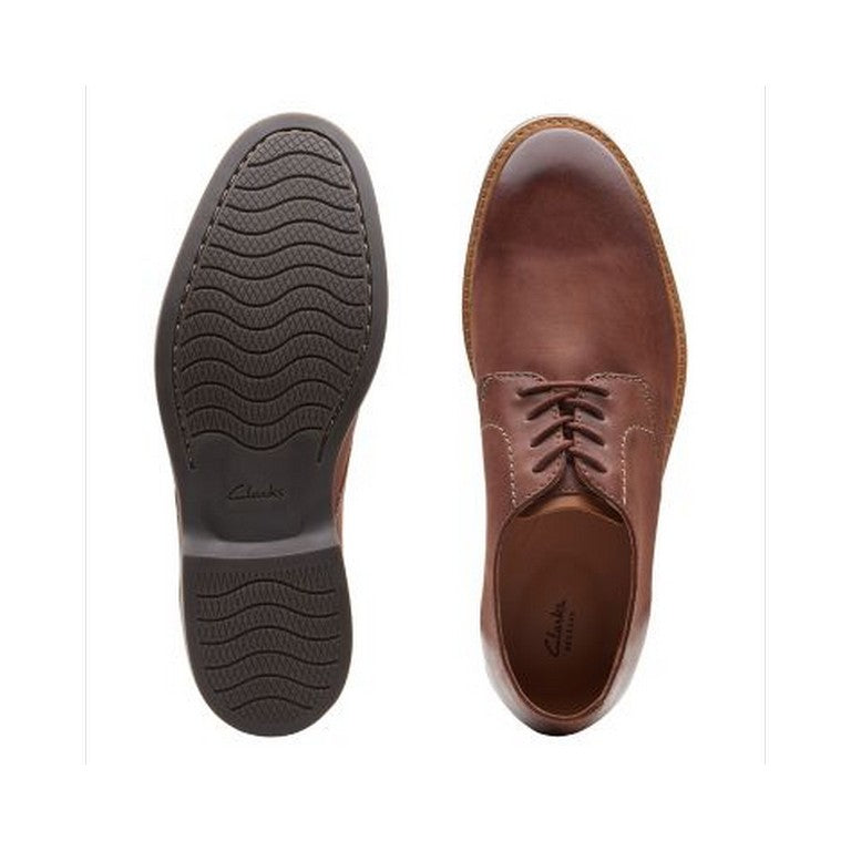 clarks atticus lace mahogany