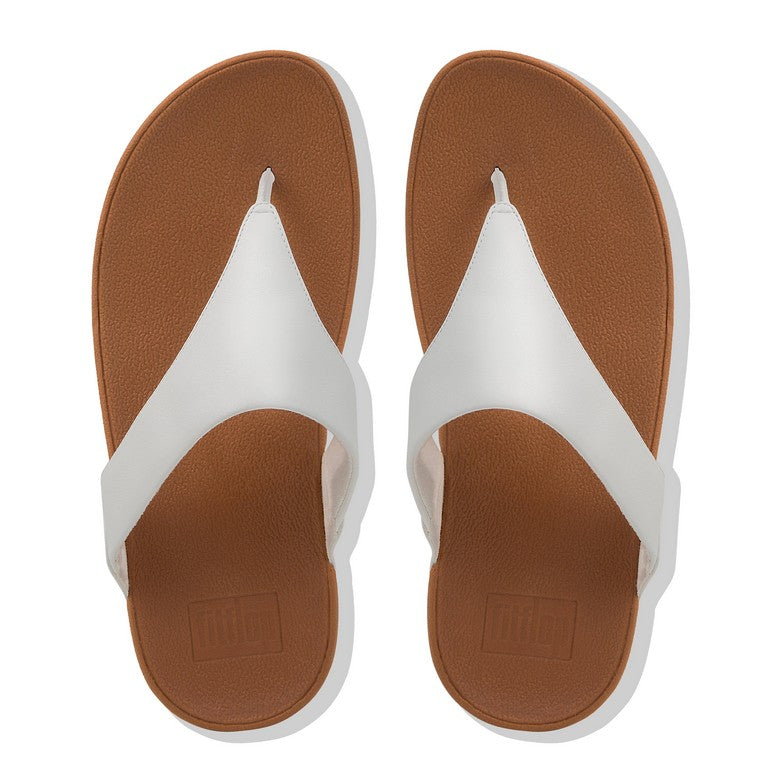 Fitflop Lulu Leather toe post - White 