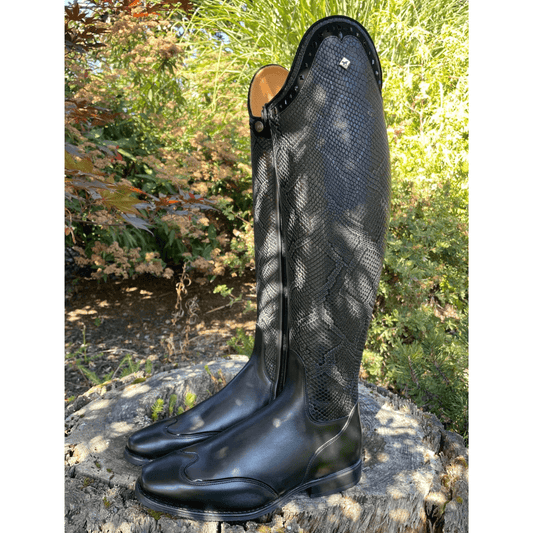 Custom DeNiro Bellini Dressage Boot - Black Regal with Rondine