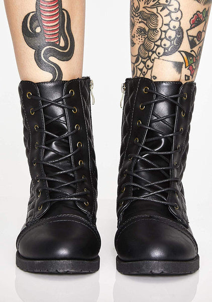 womens stylish combat boots