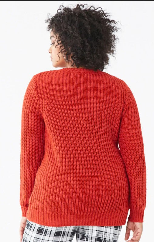 Plus Size Chunky Knit Sweater – Fourever Funky