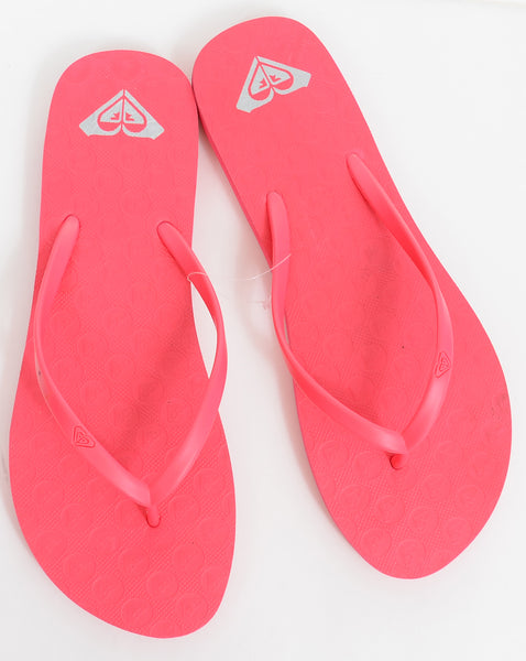 roxy pink flip flops