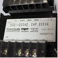 TOYOZUMI　SD21-200A2　200V→100V　200VA　トランス