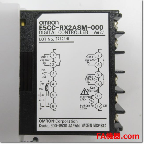 75％以上節約 OMROM オムロン E5CC-RX2DSM-800 温調器 AC DC24