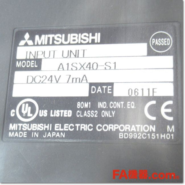 Japan (A)Unused,A1SX40-S1 DC入力ユニット プラスコモンタイプ ,อะไหล่เครื่องจักร,Machine  Parts,มือสอง,Secondhand –