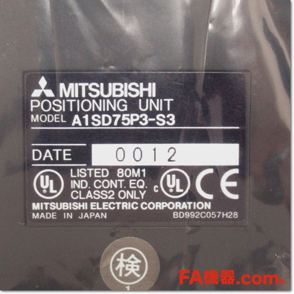 Japan (A)Unused,A1SD75P3-S3 位置決めユニット,อะไหล่เครื่องจักร,Machine  Parts,มือสอง,Secondhand –