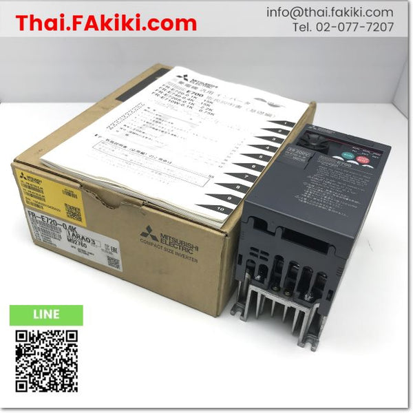 A)Unused, FR-E720-0.4K inverter ,อินเวอร์เตอร์ สเปค 3PH AC200V ,MITSU – 