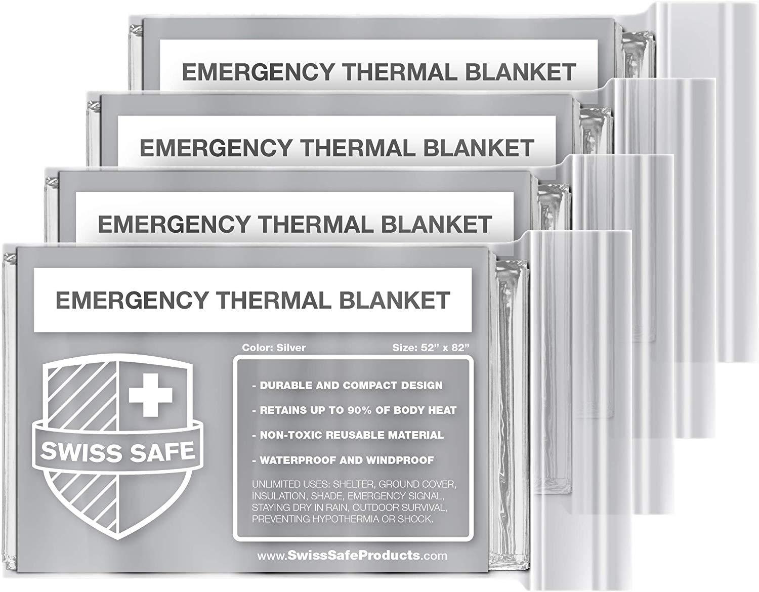 Emergency Thermal Blankets Pack Of 10 DU Secure Pack