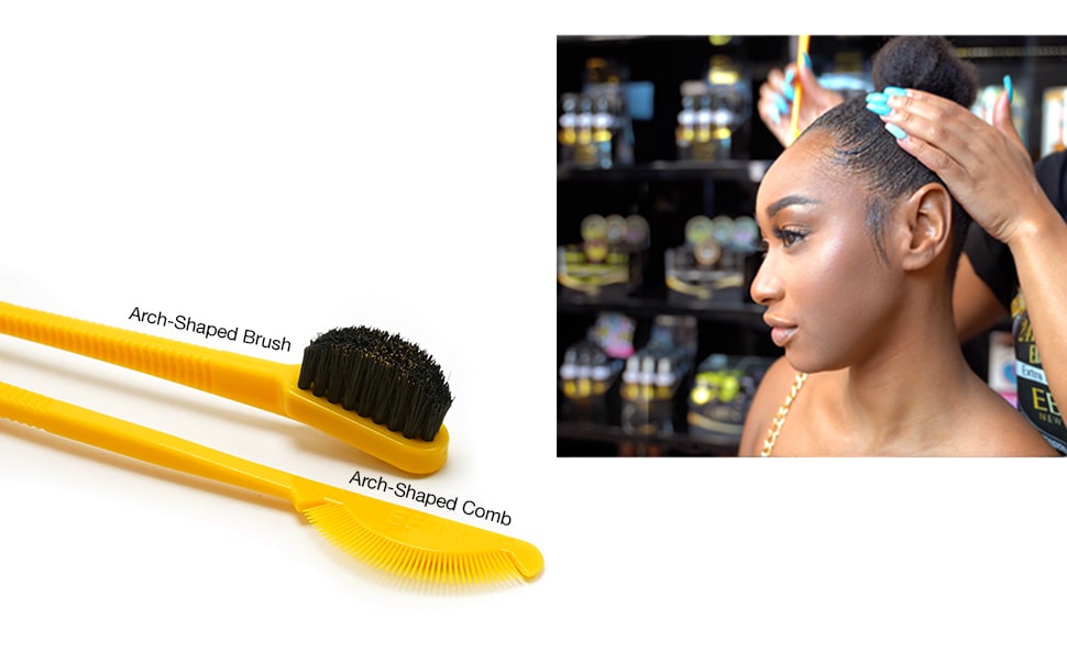 24hour Edge Tamer Brush - Swine Bristle (Black)