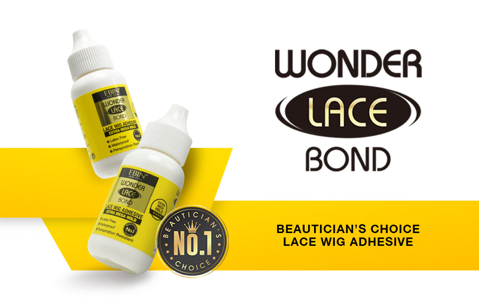 EBIN NEW YORK Wonder Lace Clear Bond Extra Mega Hold 0.5oz - No Residue  Improved Formula Easy to Apply Fast Drying Waterproof Latex Free  Perspiration