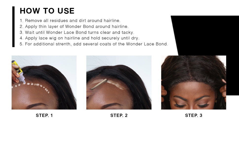 Wig removal made easy with Ebin Wonder Lace Bond - say goodbye to