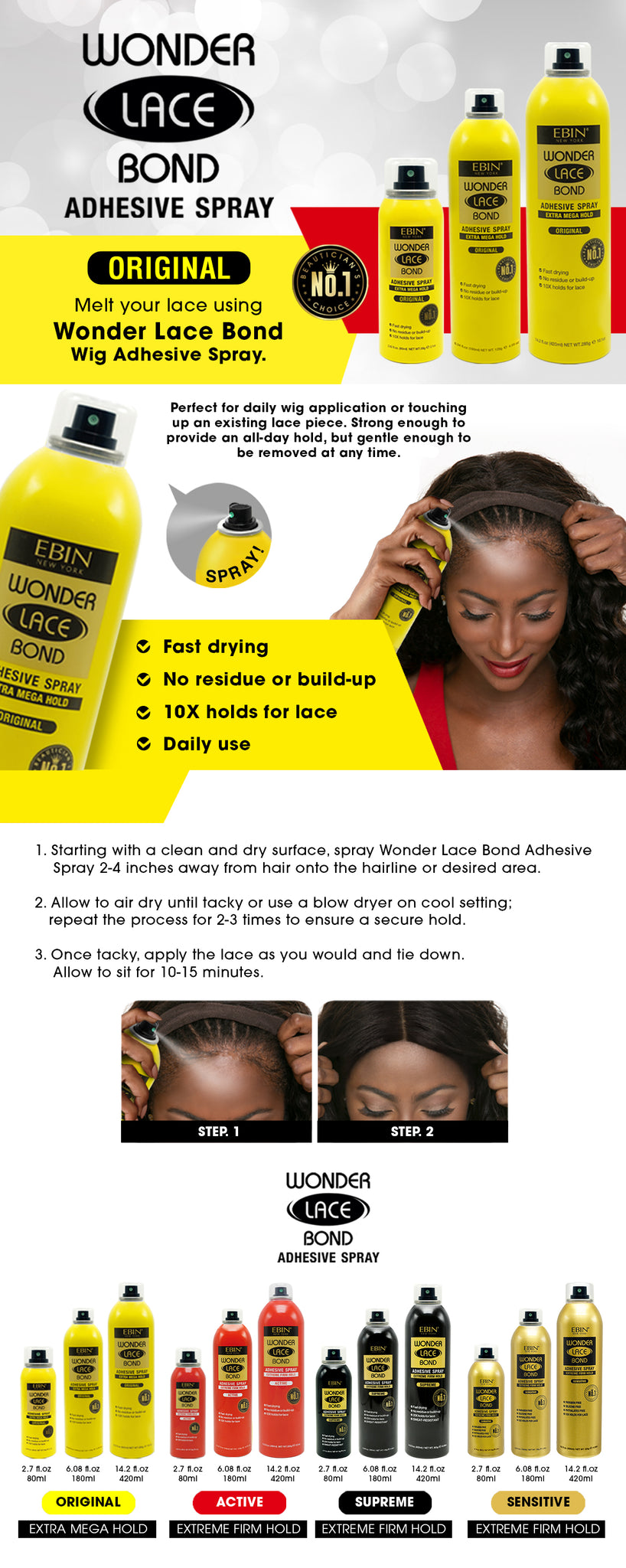 DIAMOND LACE BOND ADHESIVE – Ten Karats Virgin Hair