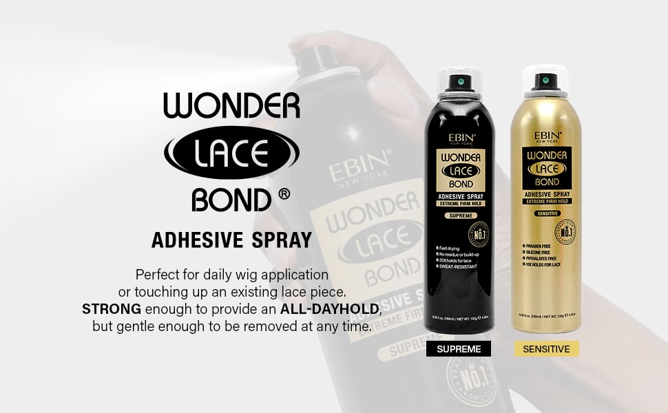 Wonder Lace Bond Wig Adhesive Spray 3 Pack - Extra Mega Hold (14.2oz/  420ml)