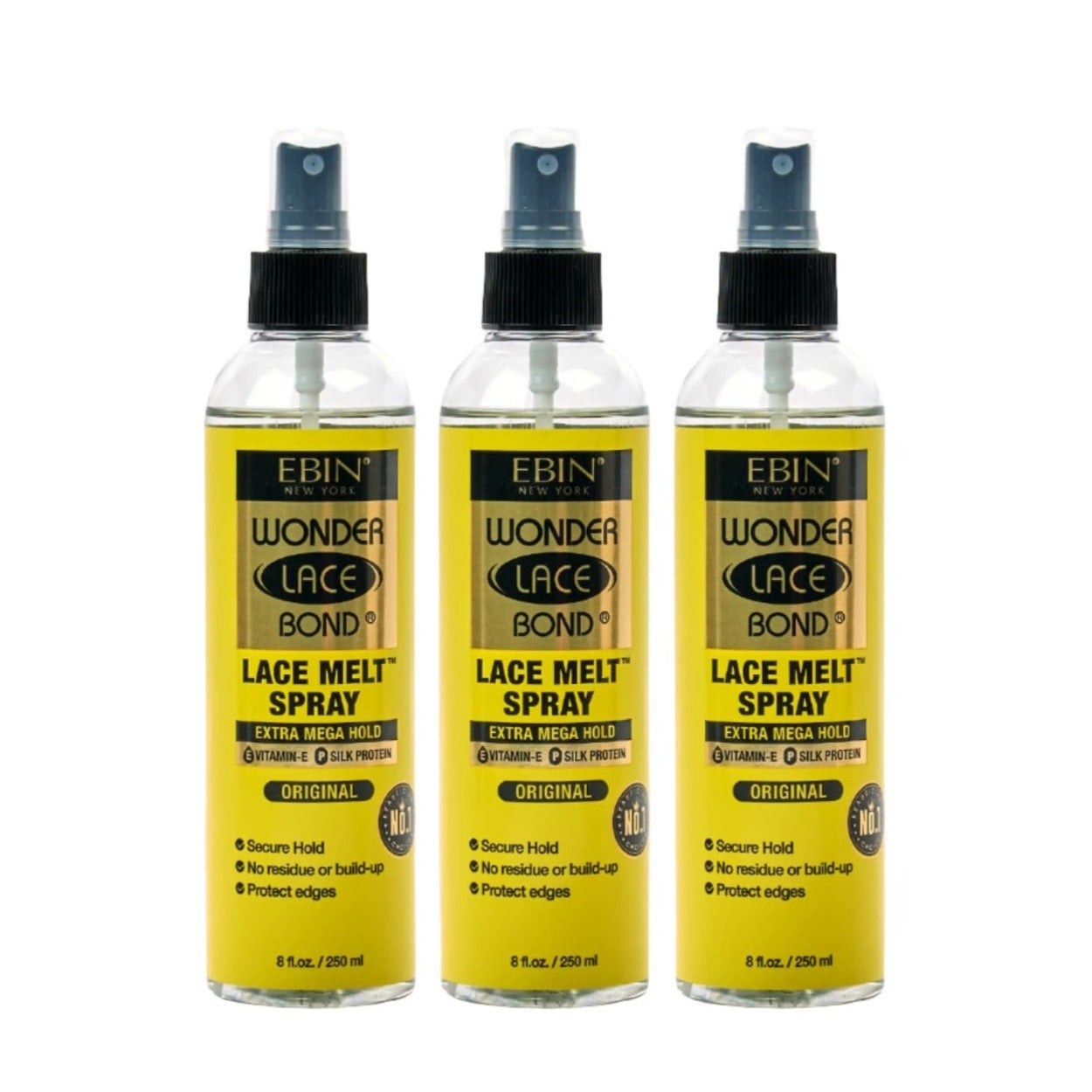 Wonder Lace Bond Wig Adhesive Spray 3 Pack - Extra Mega Hold (14.2oz/  420ml)