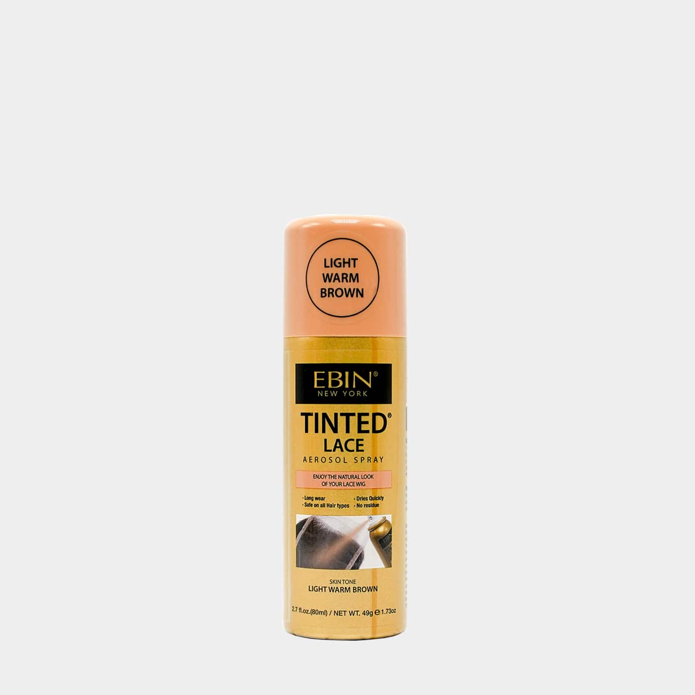 Ebin Medium Brown Tinted Lace Aerosol Spray