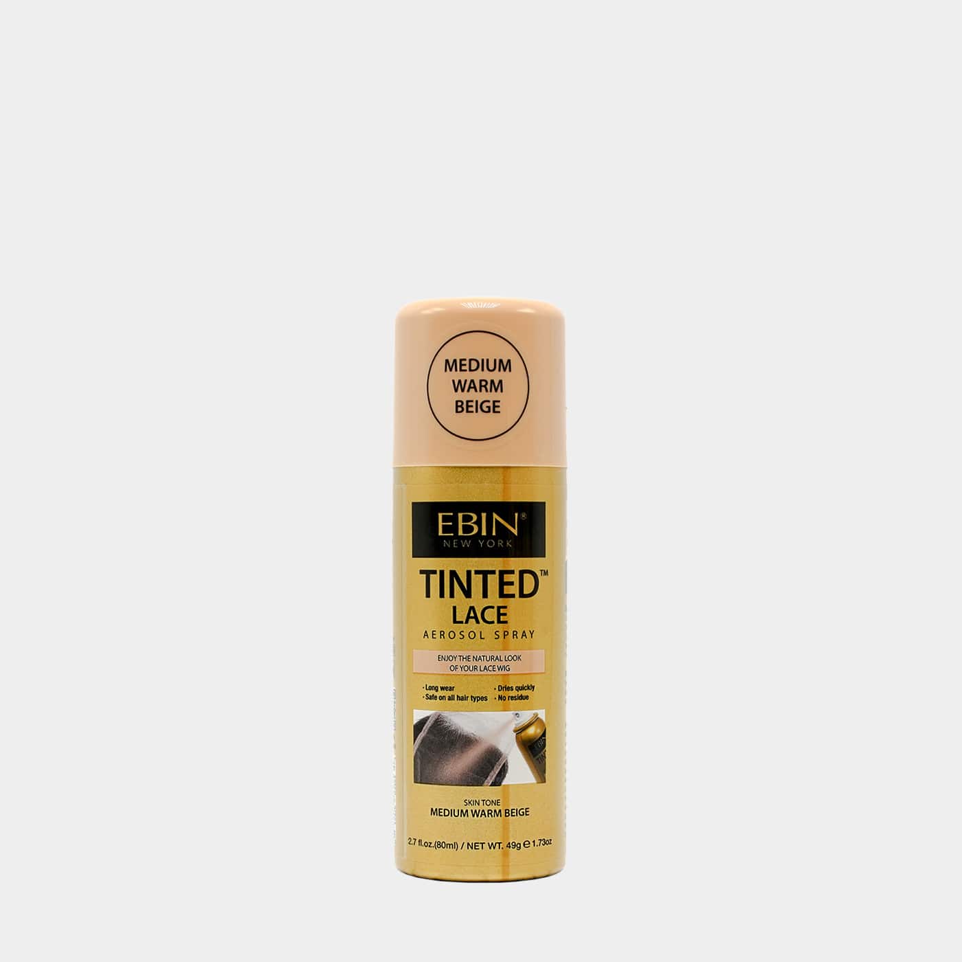 EBIN NEW YORK Tinted Lace Spray - Natural Beige 2.7 fl.oz/80ml 