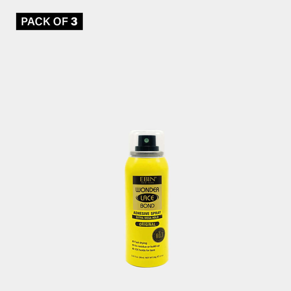 Wonder Lace Bond Wig Adhesive Spray 3 Pack - Extra Mega Hold (14.2oz/  420ml)