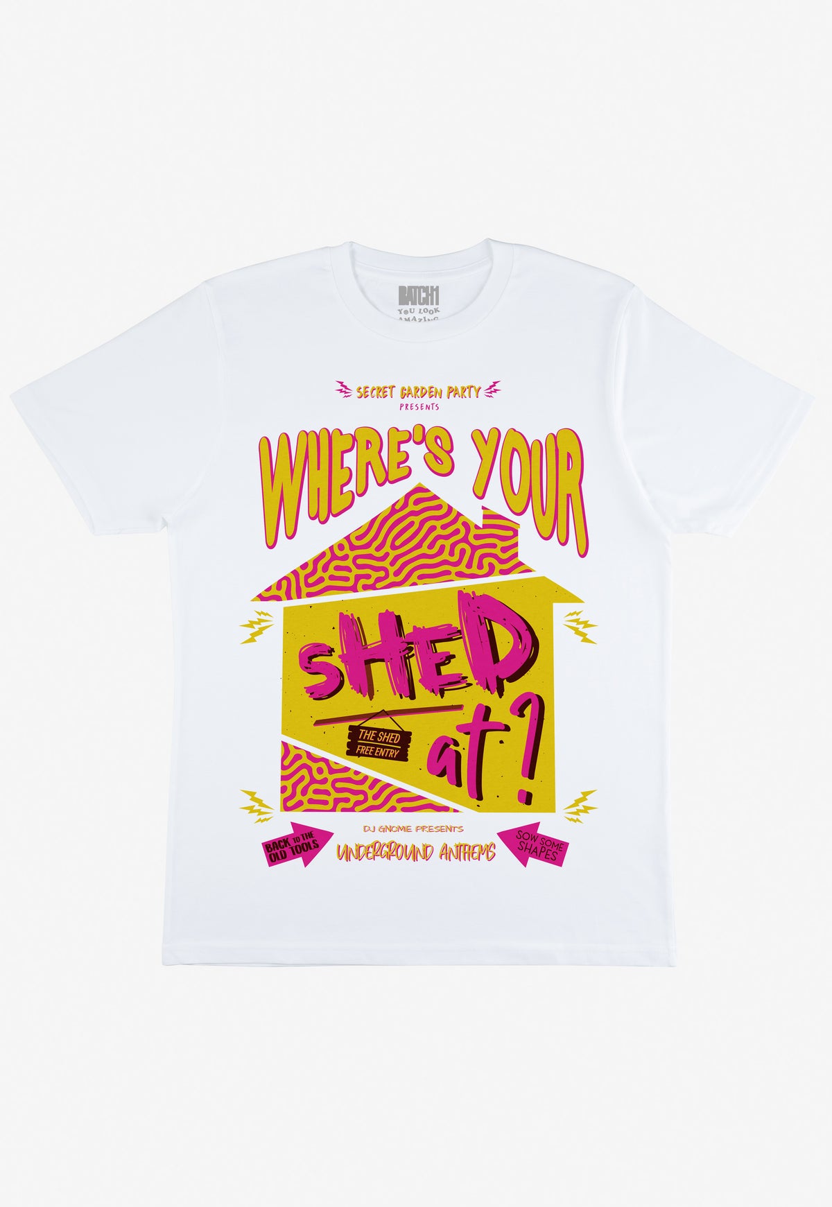 Where's Your Shed At Women's Festival T-Shirt – Batch1