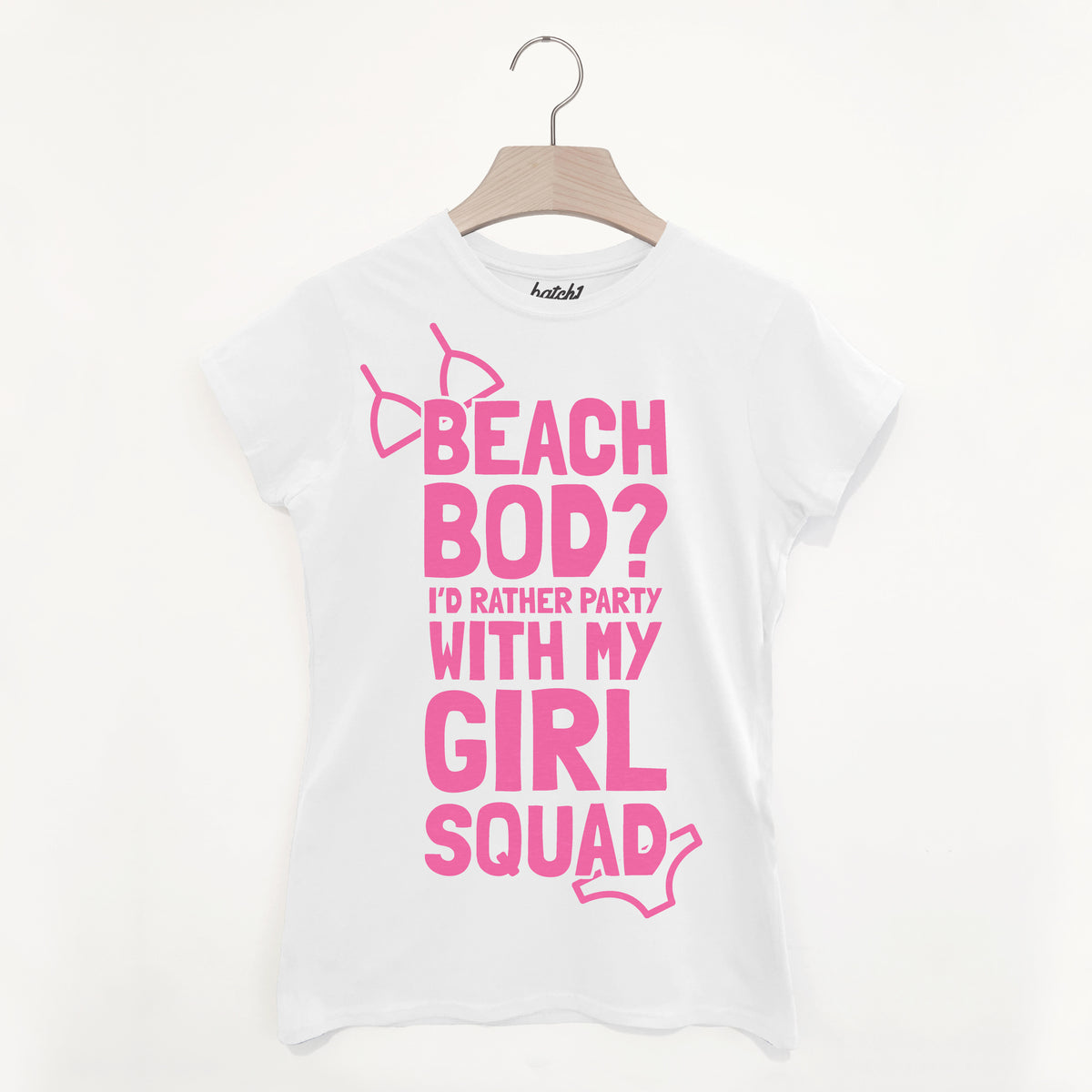 biograf tapet Pligt Beach Bod Girl Squad Women's Summer Holiday T Shirt – Batch1