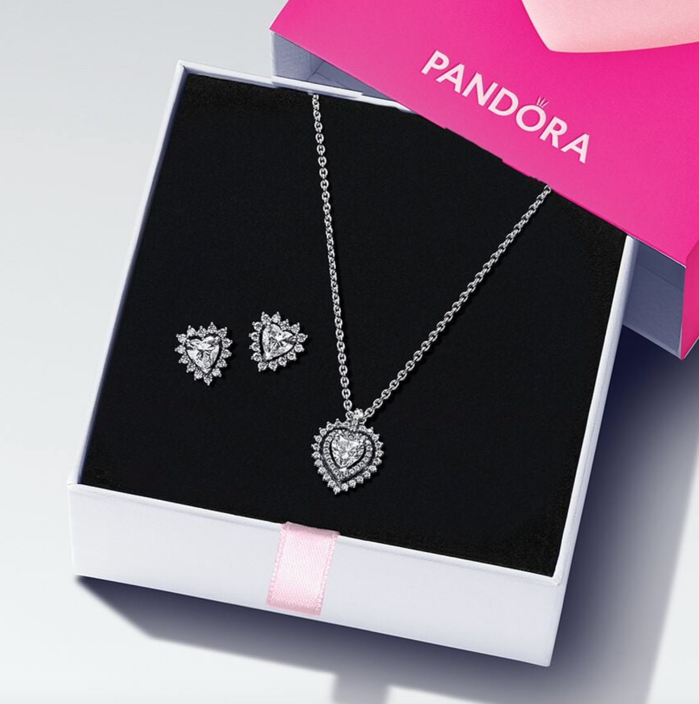 sparkling freehand heart pendant necklace pandora｜TikTok Search