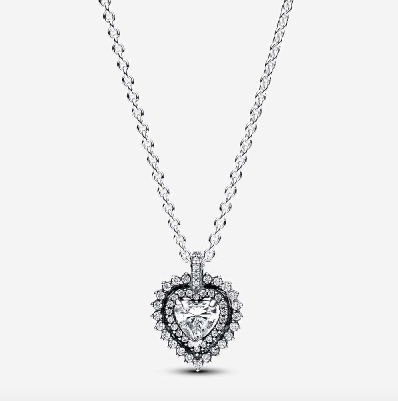 XIAQUJ Lady Double Heart Shaped Sparkling Diamond Necklace Collar Chain  Neck Chain Sweater Chain Jewelry Layered Love Zircon Necklace Pendant  Handmade Exquisite Necklace Necklaces & Pendants Silver - Walmart.com