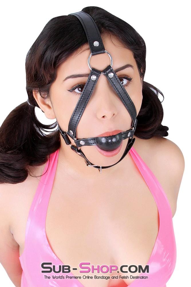 8994DL Black Rubber Ballgag Bondage Trainer Gags , Sub-Shop.com Bondage and...