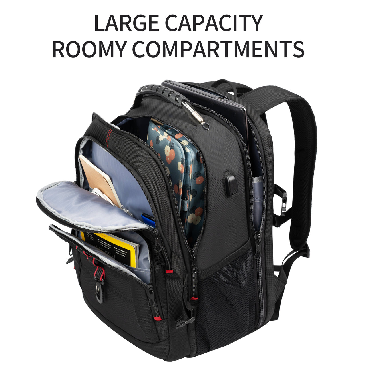KROSER 17” Travel Backpack School Bag Water-Repellent with RFID Pocket