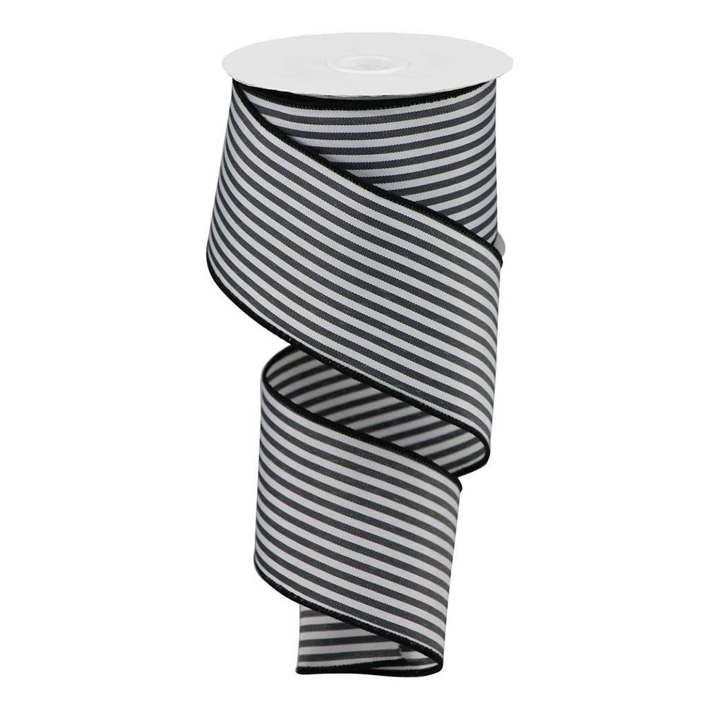 black and white striped ribbon