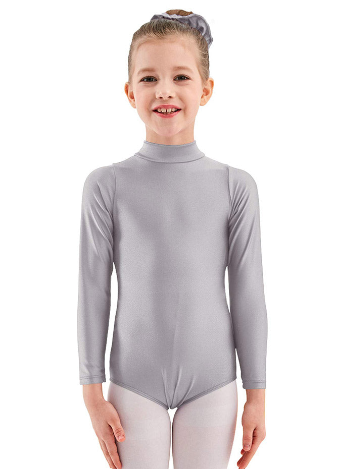 Stage Wear OVIGILY Girls Green Long Sleeve Leotard For Toddler