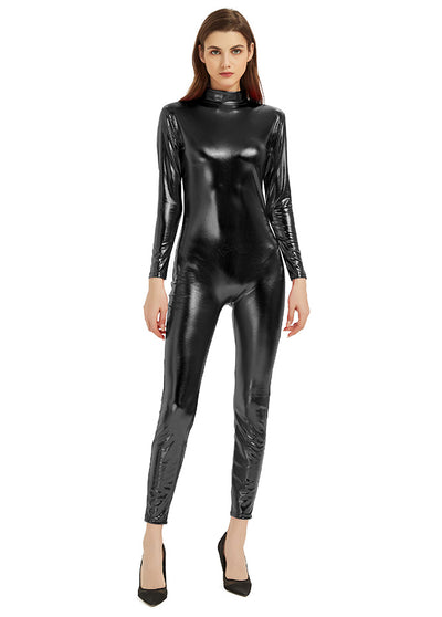 Women Metallic Unitard Full Body Catsuit | Speerise