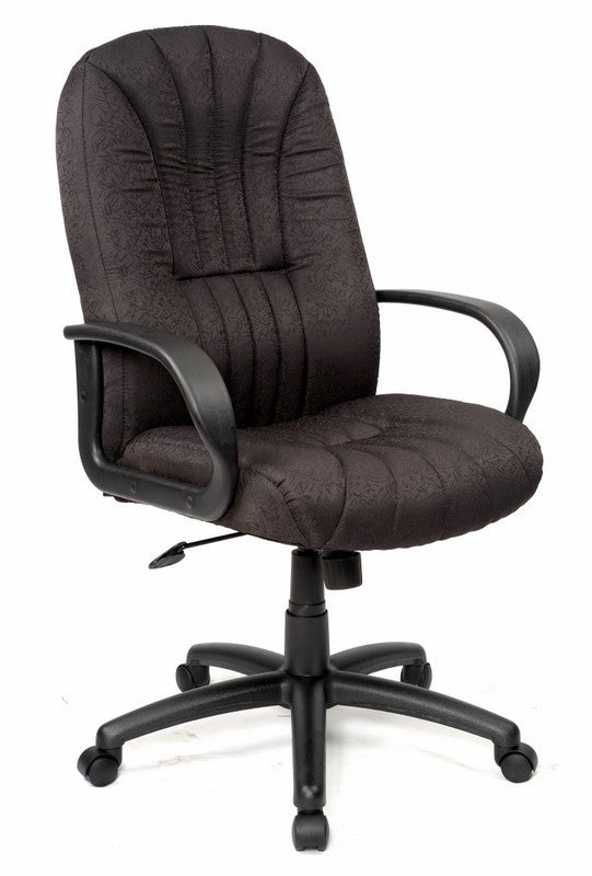 black fabric office chair