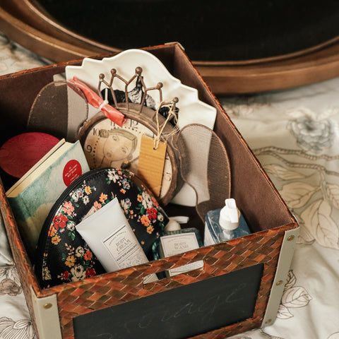 Provence Chalkboard Basket, storage, Domesticity, storage solutions, mydomesticity.com