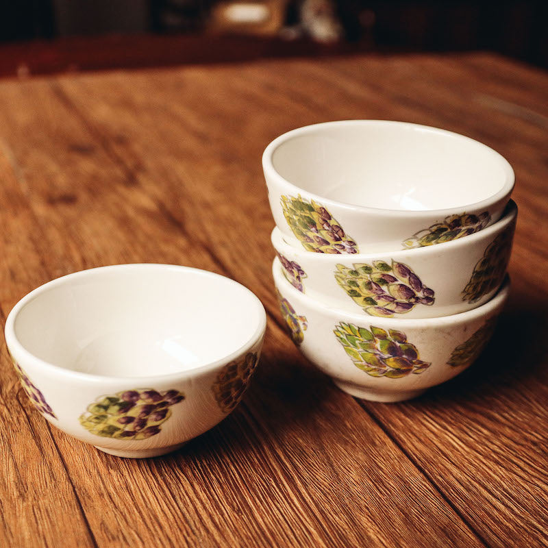 Sample Sale 1021 - Artichoke Ceramic Bowls