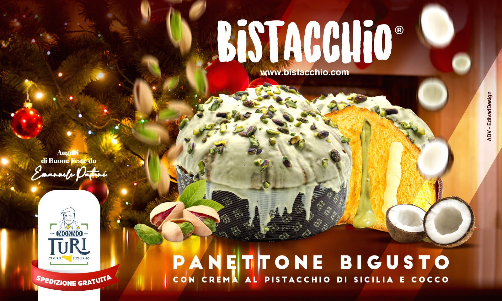 Panettone Bistacchio Al Pistacchio Di Sicilia E Cocco Vasetto Da Nonno Turi