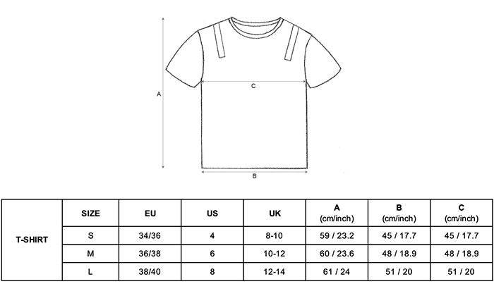 Size Chart T-Shirt – Mademoiselle Martin